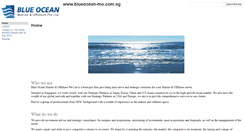 Desktop Screenshot of blueocean-mo.com.sg